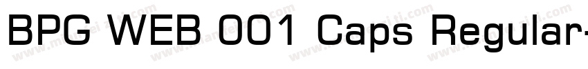 BPG WEB 001 Caps Regular字体转换
